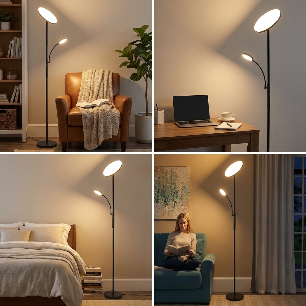 Dual-Function Floor Lamp