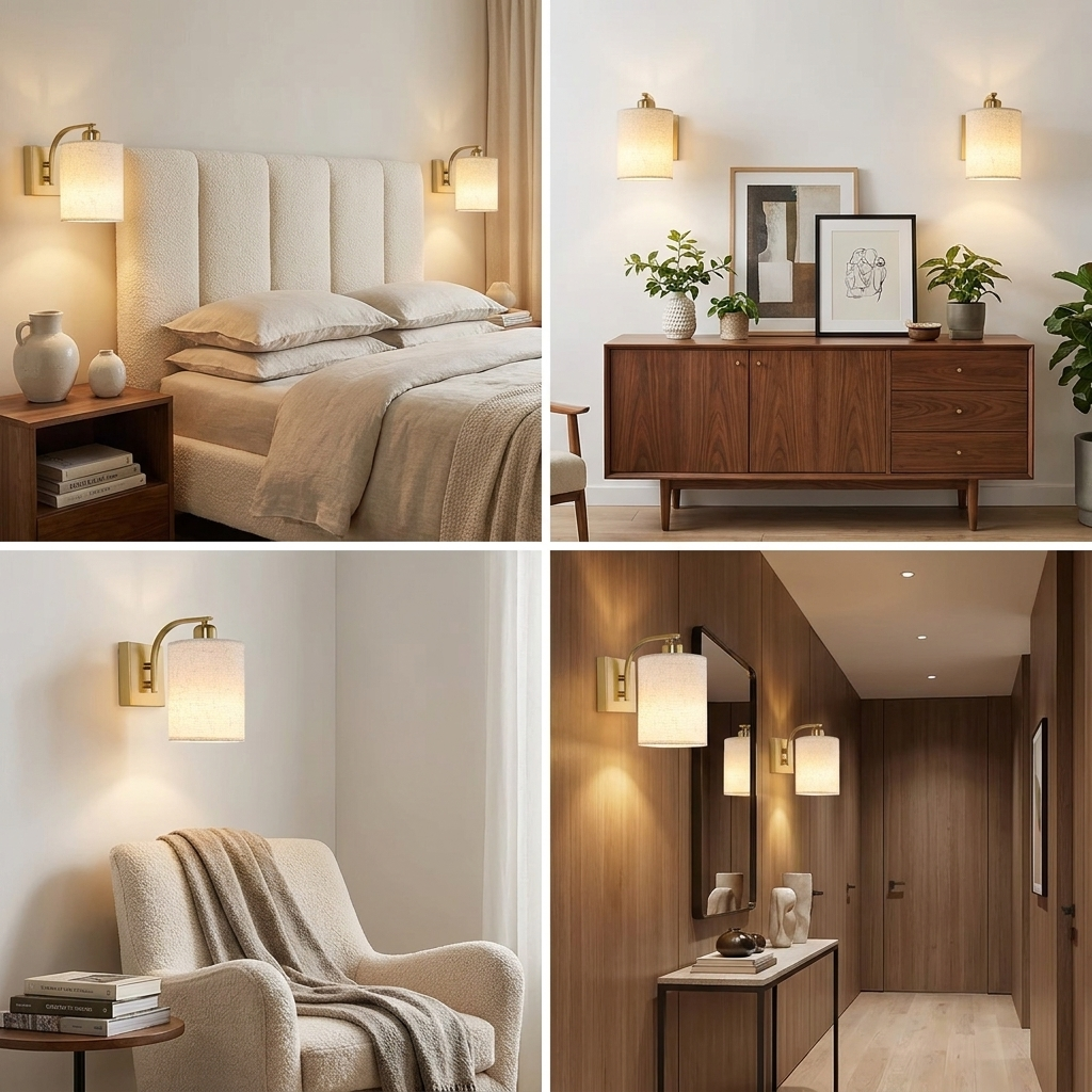 2pcs RGB Wall Sconce Lamp
