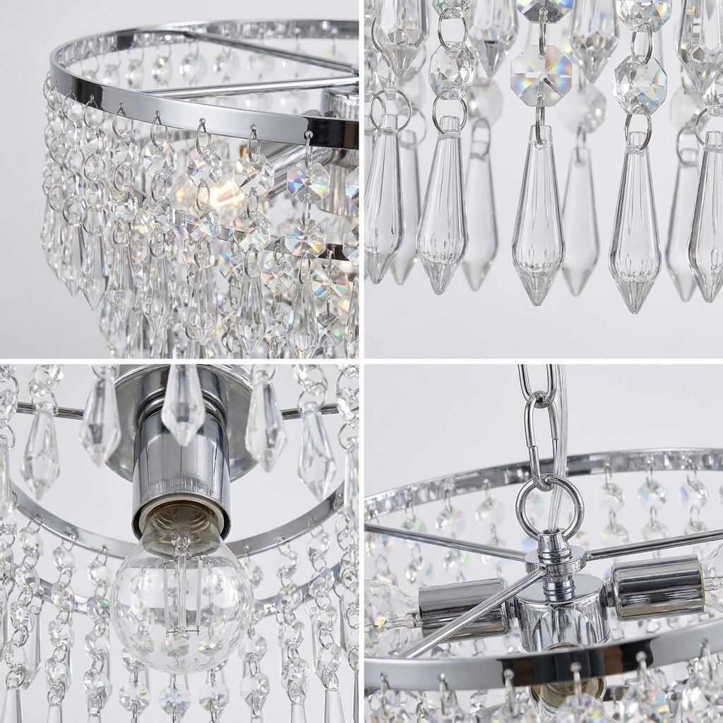 Crystal Teardrop Chandelier