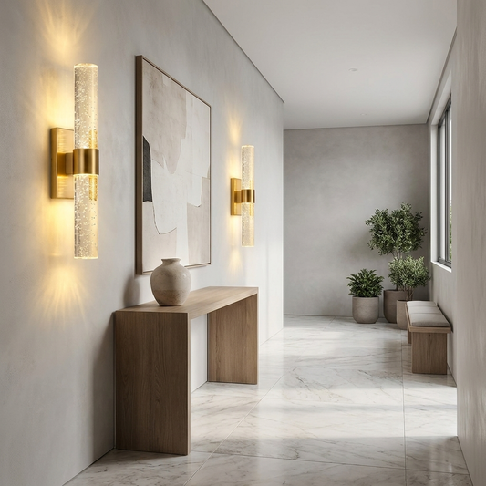 Rechargeable Gold Crystal Wall Sconce – 4000mAh Magnetic LED Vanity Lamp for Home & Commercial Use
