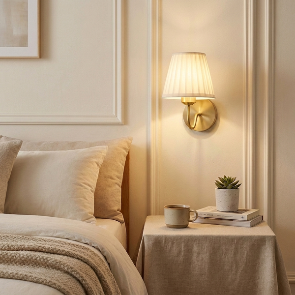 Wireless Wall Sconce – No Wiring Rechargeable RGB Gold Lamp