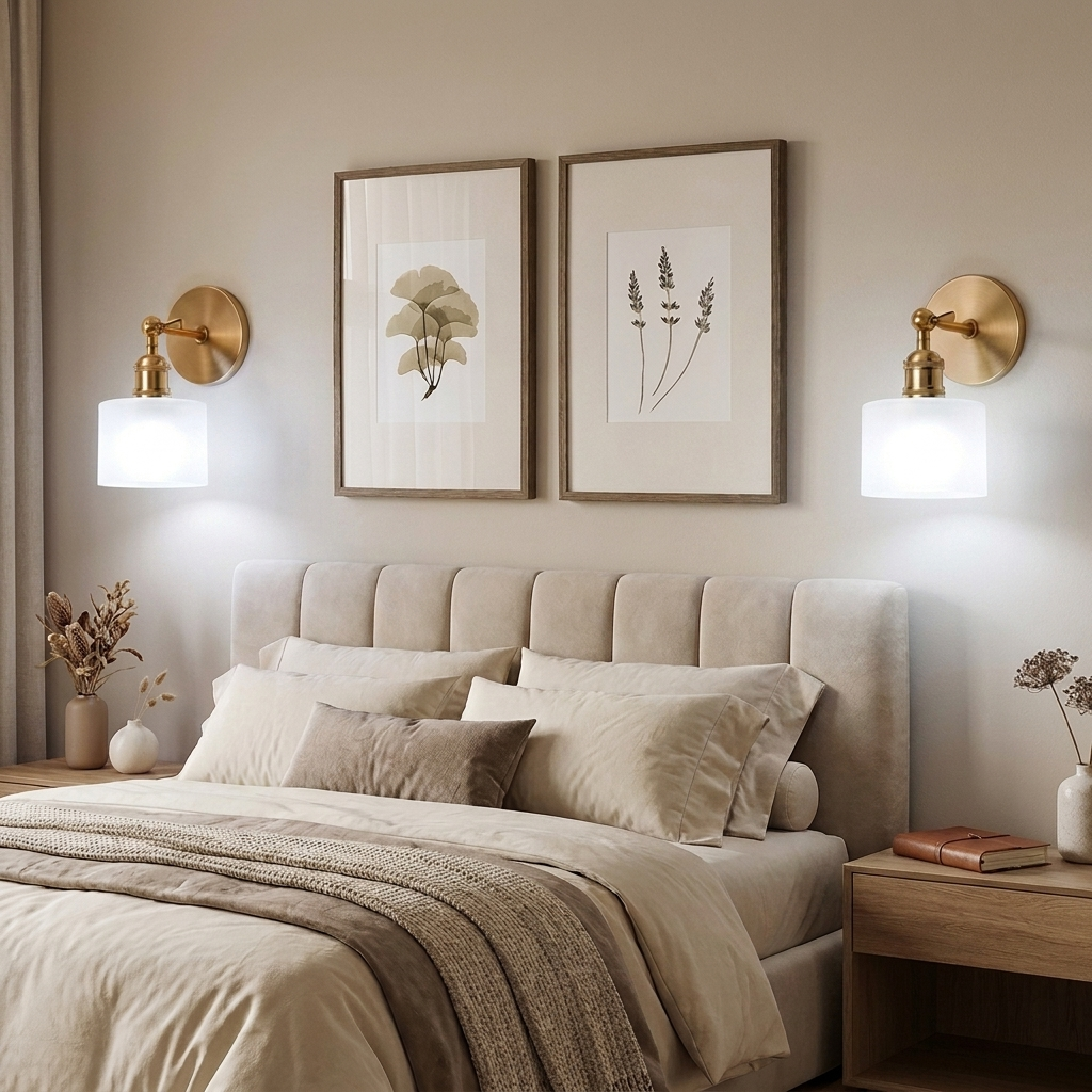 2-Pack Retro Gold Cordless Wall Sconce – Rechargeable Glass Shade Lamp with RGB Remote Control