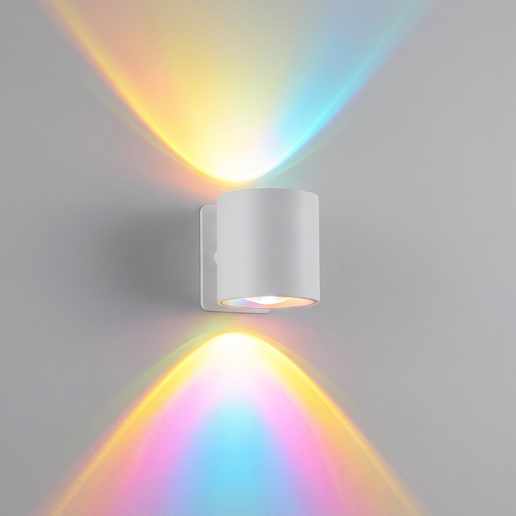 Wireless RGB Wall Lamp – Touch/Remote Control, Rotatable, Rechargeable Bedside Night Light