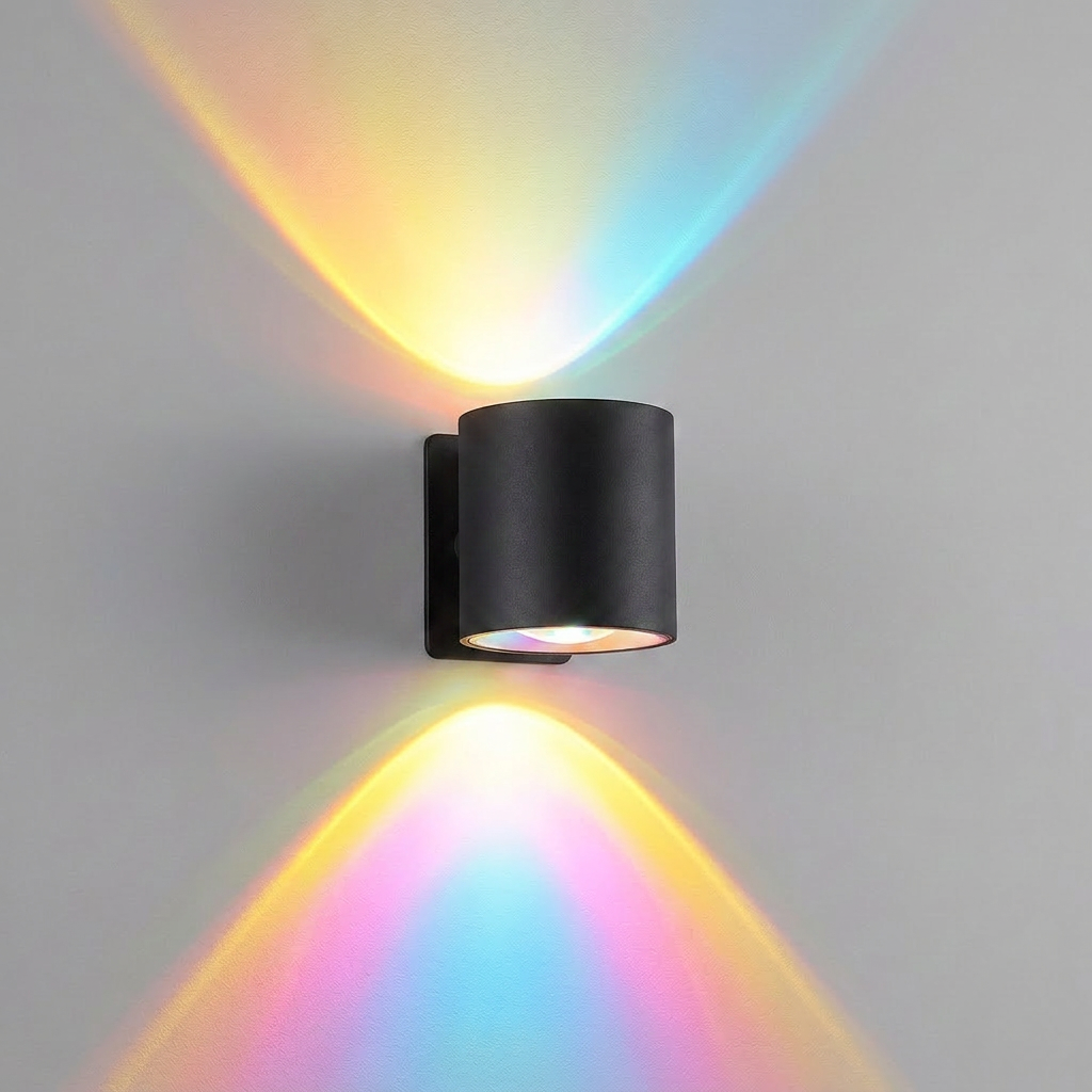Wireless RGB Wall Lamp – Touch/Remote Control, Rotatable, Rechargeable Bedside Night Light