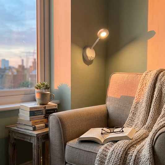 HPH Rotatable LED Wall Spotlight – Motion Sensor, USB Rechargeable, Dimmable Picture Light