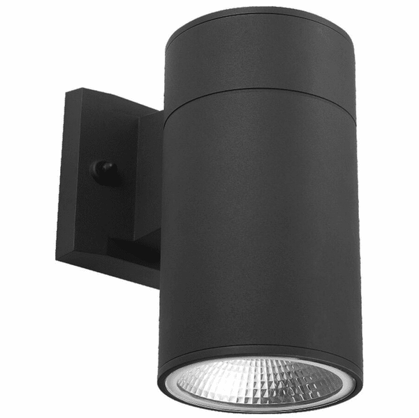 Matte Black Cylindrical Mounted LED Wall Sconce